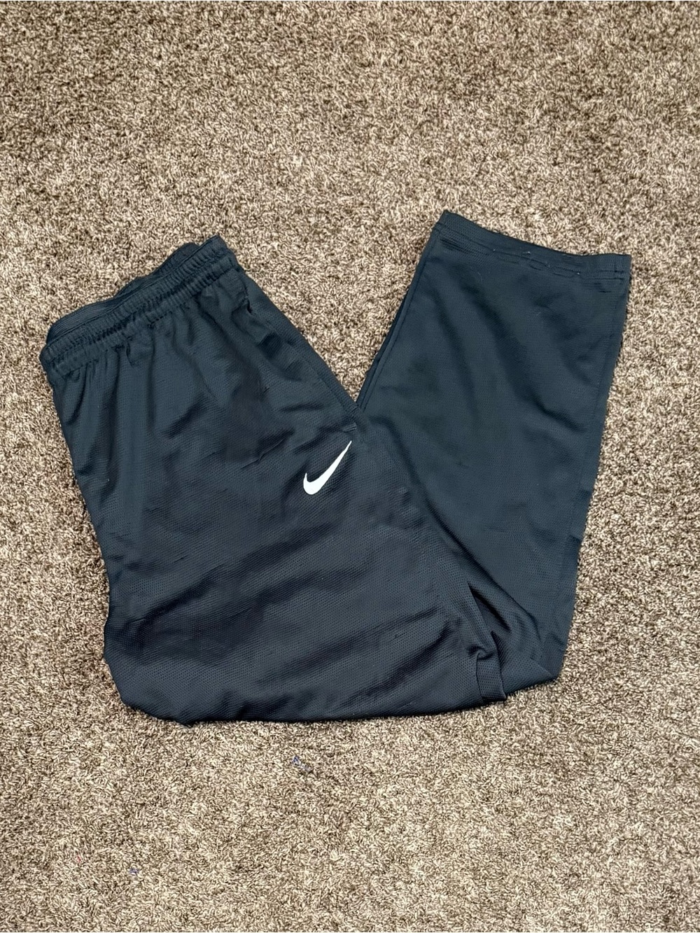 Nike Dri-Fit Black Men’s Vintage Y2K Baggy Track pants Size XXL 2XL